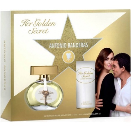 Antonio Banderas Her Golden Secret EDT 50ml + 100ml Testápoló Szett  Hölgyeknek