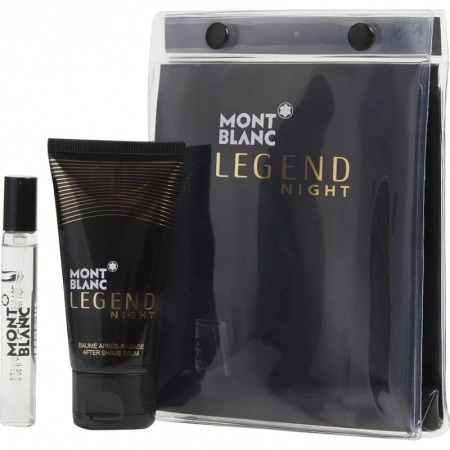 Mont Blanc Legend Night EDP 7,5ml + ASB 50ml Férfi parfüm Ajándékcsomag