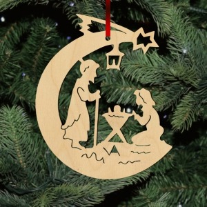 Fa karácsonyfadísz – Betlehem