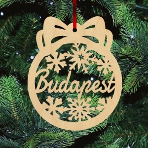 Fa karácsonyfadísz - Budapest
