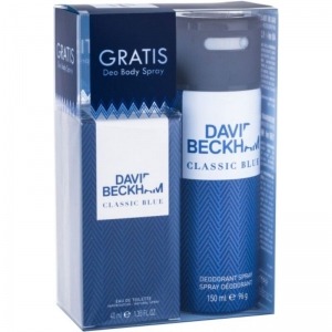 David Beckham Classic Blue EDT 40ml + 150ml Deo Spray Férfiaknak