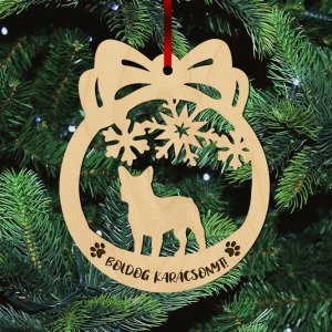 Fa karácsonyfadísz – Francia Bulldog