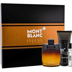 Mont Blanc Legend Night EDP 100ml + EDP 7.5ml + 100ml After Shave Balzsam Szett Uraknak