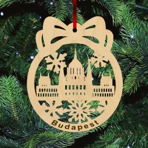 Fa karácsonyfadísz - Parlament-Budapest